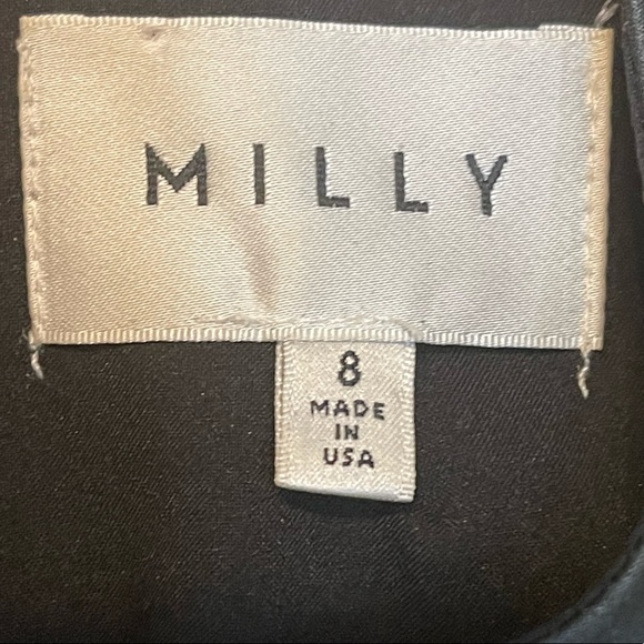 MILLY - Sleeveless shift dress. Two front pockets and exposed zipper. - Picture 14 of 14